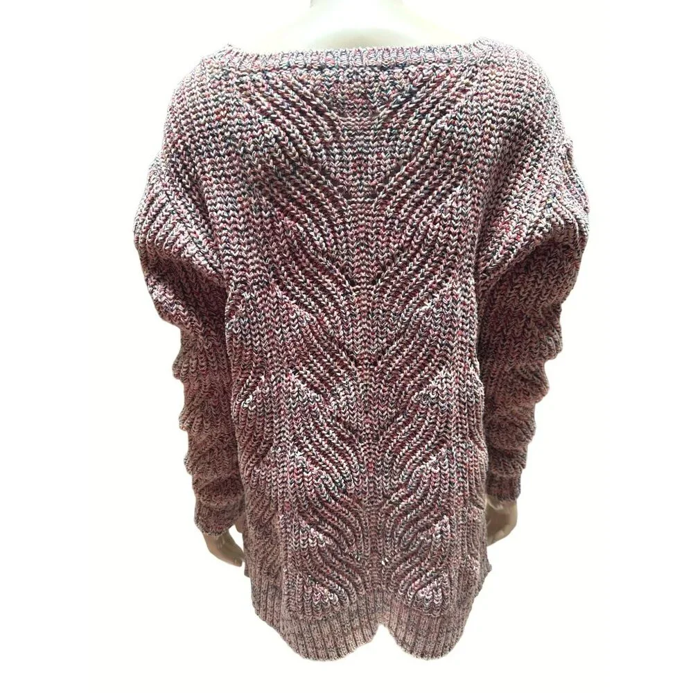 Coldwater Creek Womens Multicolor Knit Sweater M Cotton Acrylic - Picture 3 of 9